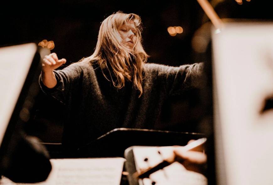 Barbara Hannigan dirigeert het Concertgebouworkest