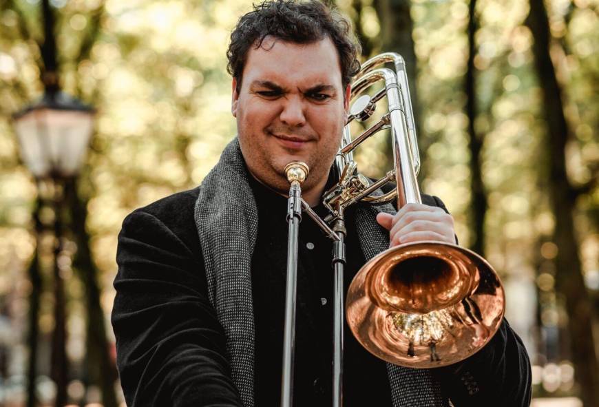 Jonge Nederlanders: trombonist Sebastiaan Kemner in Harmony of Spheres