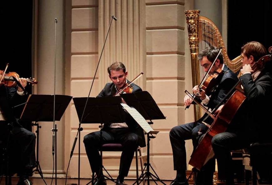 Quatuor Modigliani speelt Schuberts Rosamunde en Turnage