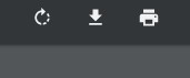Print-icoontje in Google Chrome