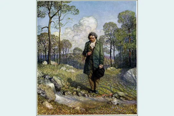 Beethoven and Nature; door Newell Convers Wyeth, 1921