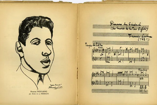 Francis Poulenc, getekend door Roger de la Fresnaye; 1921