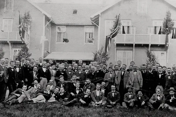 Het Concertgebouworkest en Willem Mengelberg bij Edvard Grieg in het Noorse Bergen, 1898
