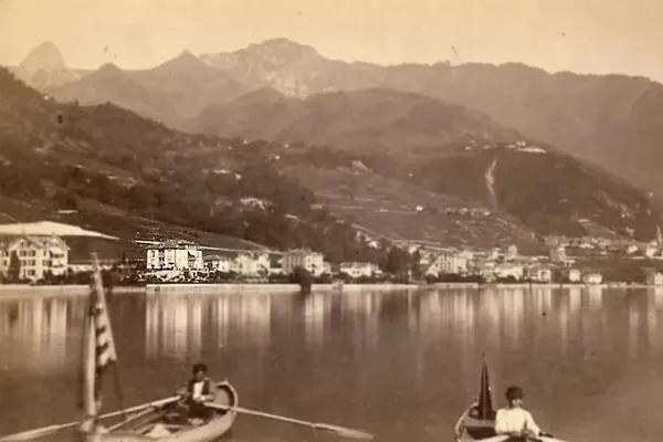 Het Meer van Genève, met links uitgelicht de villa waar Pjotr Tsjaikovski verbleef in 1877-78