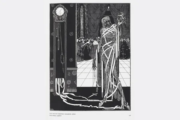 Illustratie in een uitgave uit 1919 van Edgar Allan Poe’s Het masker van de rode dood