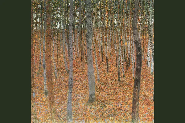 Berkenbos; door Gustav Klimt, 1902