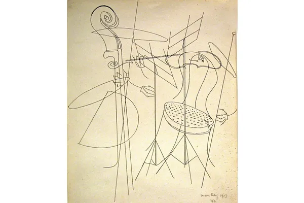 Kwartet, door Man Ray