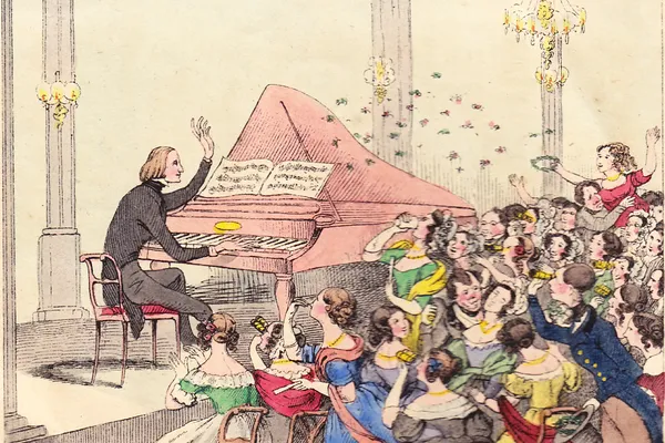 Karikatuur Franz Liszt