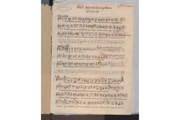 De eerste pagina van de Olindo-partij uit 1906