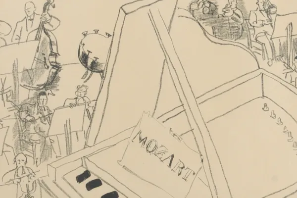 Concert, lithografie van Raoul Dufy (1877-1953)