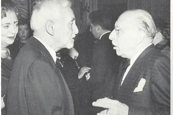 Schmitt (87) en Stravinsky (75) in 1957