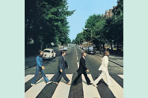 De kenmerkende cover van Abbey Road