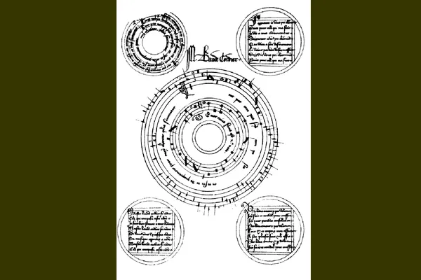 Tout par compas suy composes van Baude Cordier (begin vijftiende eeuw)