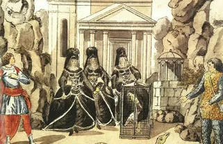 Het decor van de zauberflöte