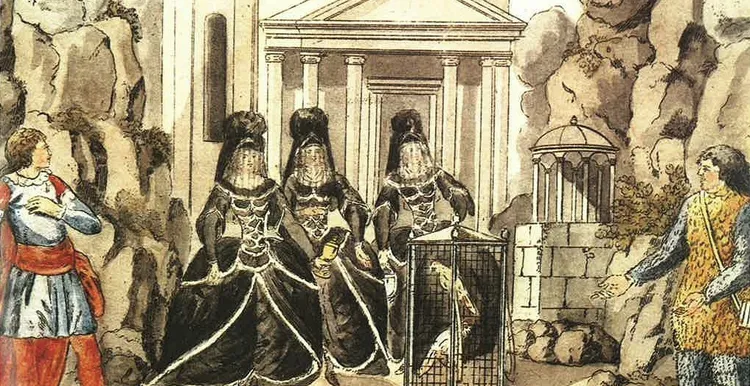 Het decor van de zauberflöte